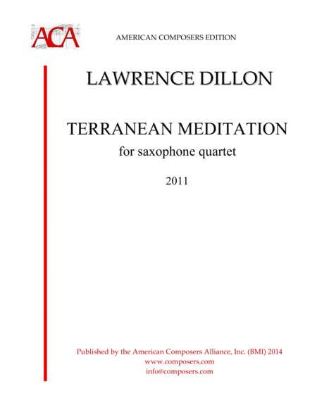 Free Sheet Music Dillon Terranean Meditation