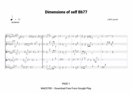 Free Sheet Music Dimensions Of Self Bb77