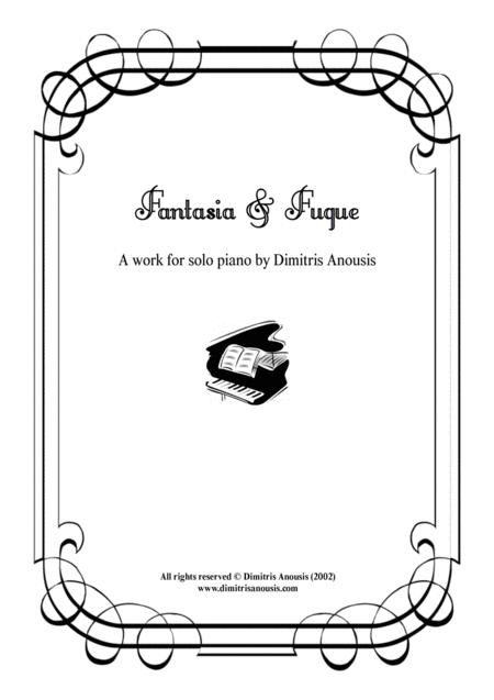 Free Sheet Music Dimitris Anousis Fantasia Fugue For Solo Piano