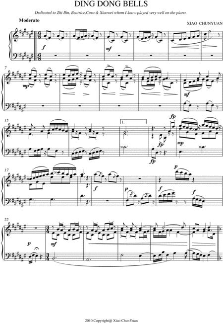 Ding Dong Bells Sheet Music