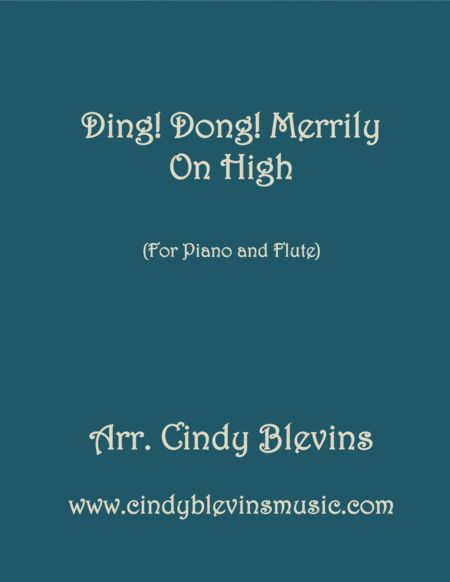 Ding Dong Merrily On High Arranged For Piano And Flute Sheet Music