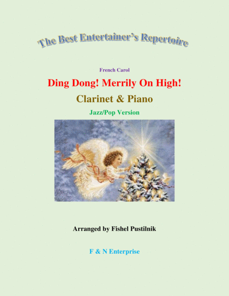 Ding Dong Merrily On High For Clarinet And Piano Sheet Music