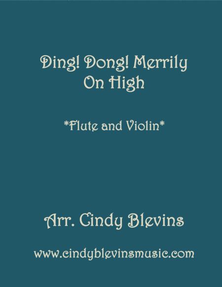 Ding Dong Merrily On High For Flute And Violin Sheet Music