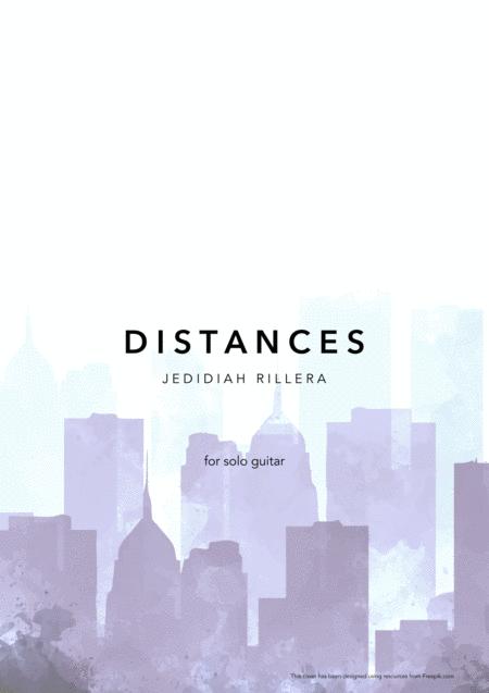 Free Sheet Music Distances Solo Guitar