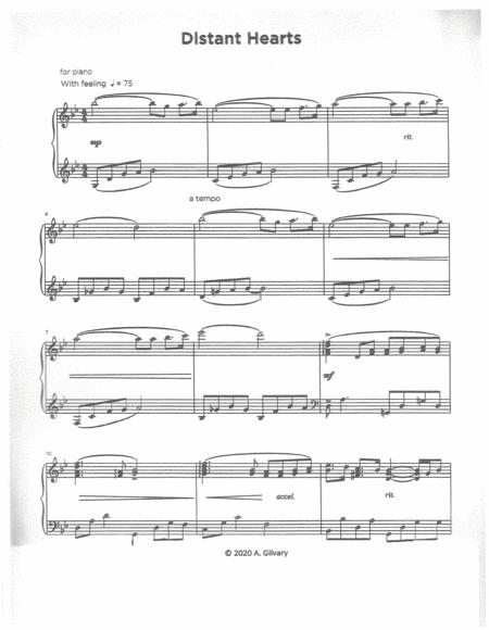 Free Sheet Music Distant Hearts
