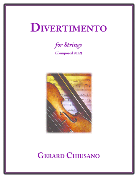 Divertimento For Strings Sheet Music