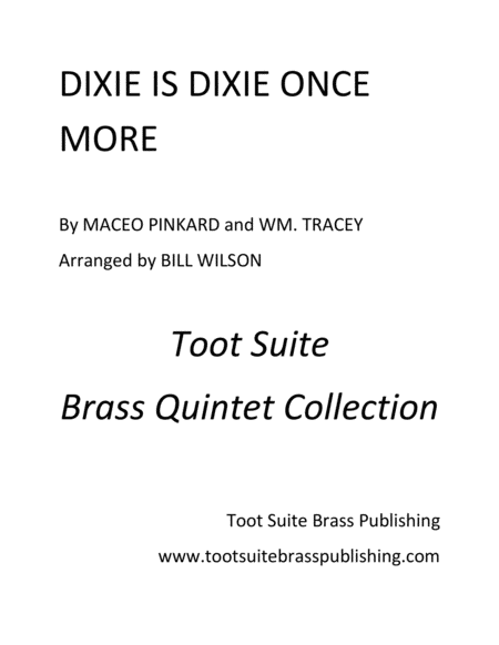 Free Sheet Music Dixie Is Dixie Once More