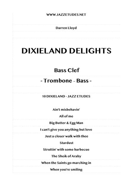 Dixieland Delights 10 Jazz Etudes Bass Clef Sheet Music