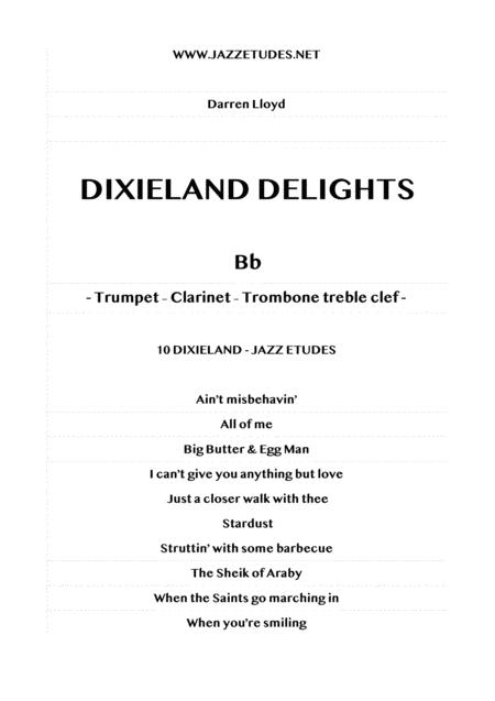 Free Sheet Music Dixieland Delights 10 Jazz Etudes Bb Instruments