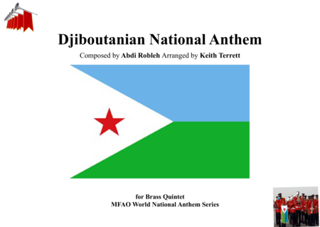 Djiboutanian National Anthem For Brass Quintet Sheet Music