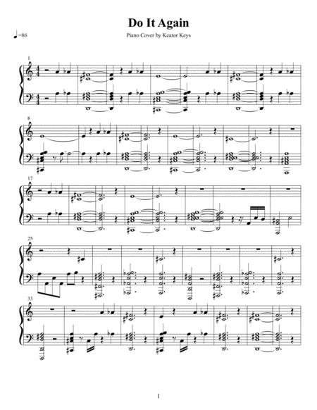 Free Sheet Music Do It Again Piano