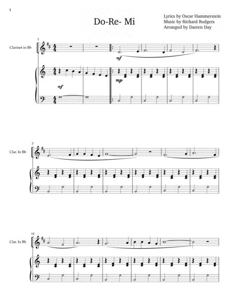 Free Sheet Music Do Re Mi For Clarinet And Piano