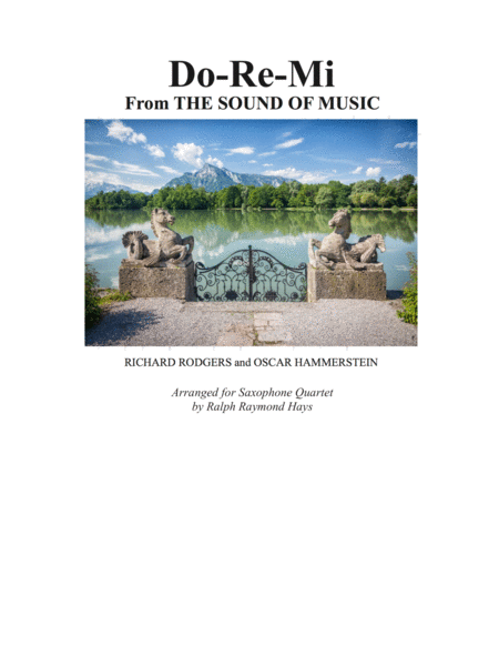 Do Re Mi For Saxophone Quartet Sheet Music