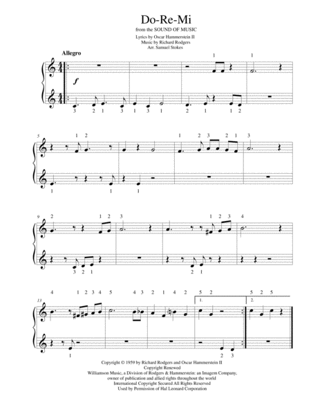 Do Re Mi For Very Easy Piano Sheet Music