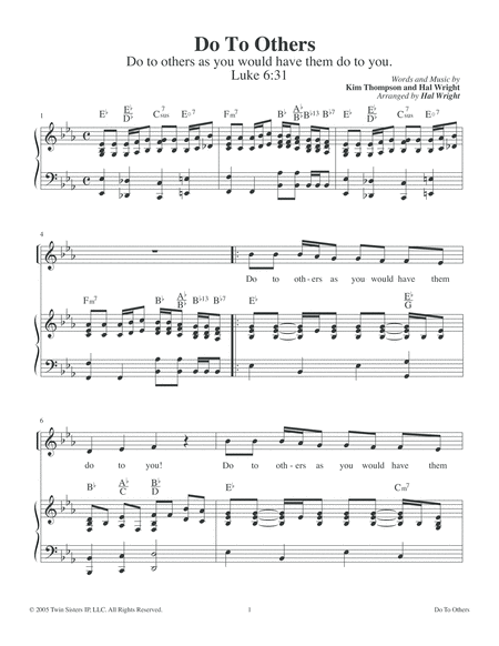 Do To Others Sheet Music