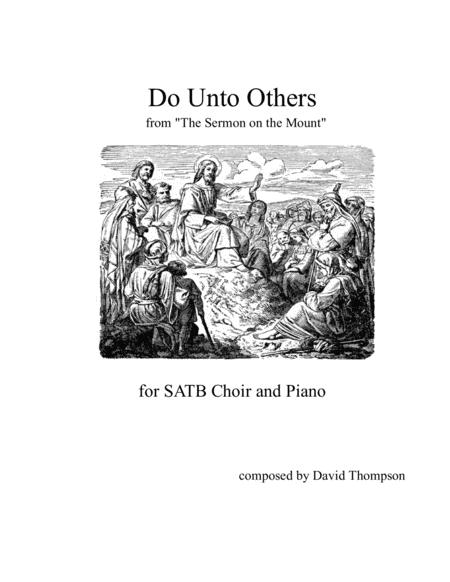 Free Sheet Music Do Unto Others