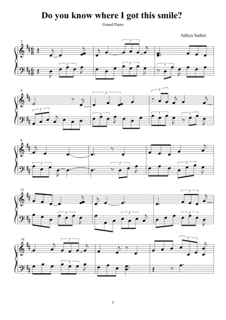 Do You Know Where I Got This Smile Sheet Music