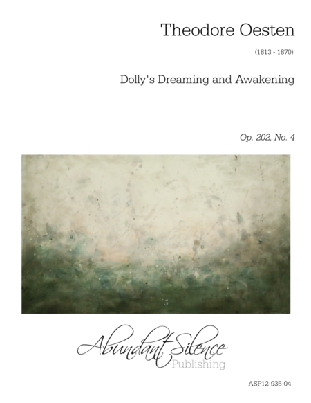 Free Sheet Music Dollys Dreaming And Awakening