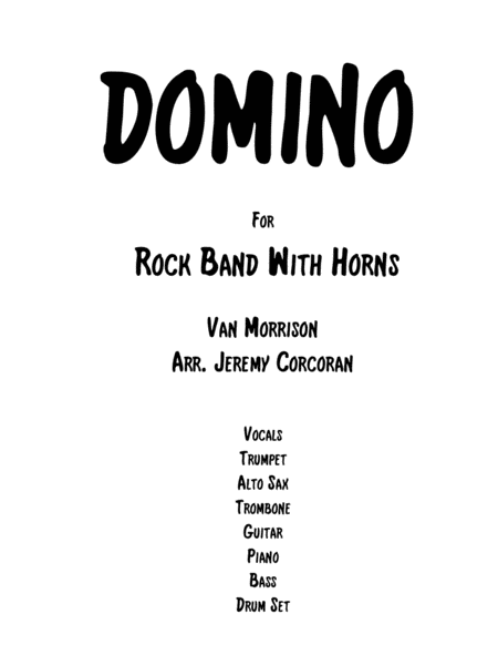 Domino For Rock Band With Horns Sheet Music