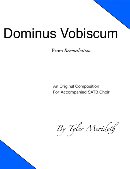 Free Sheet Music Dominus Vobiscum