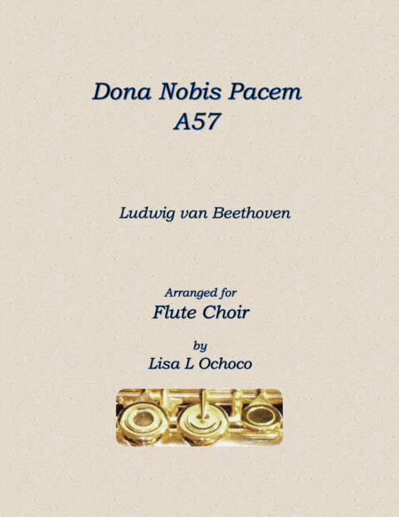 Dona Nobis Pacem A57 For Flute Choir Sheet Music