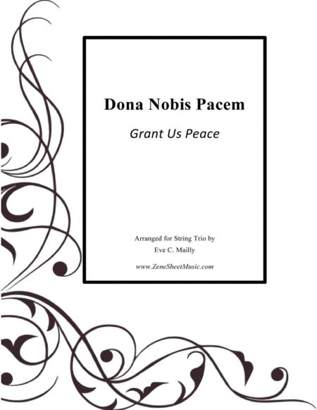 Dona Nobis Pacem Grant Us Peace String Trio Sheet Music