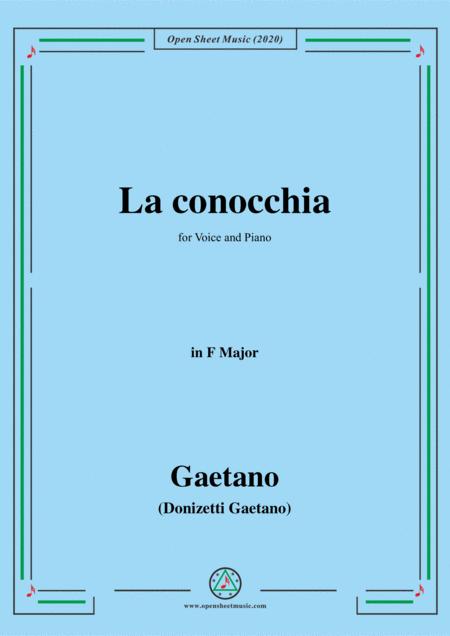 Free Sheet Music Donizetti La Conocchia In F Major For Voice And Piano