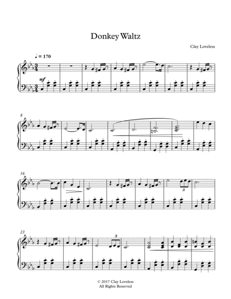 Donkey Waltz Sheet Music