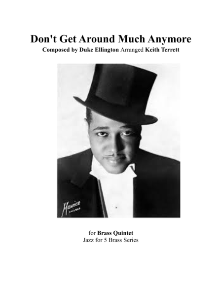 Dont Get Around Much Anymore For Brass Quintet Jazz For 5 Brass Series Sheet Music