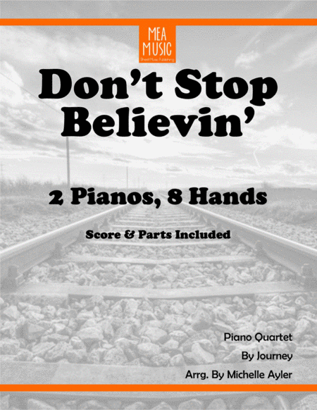 Dont Stop Believin Quartet Sheet Music