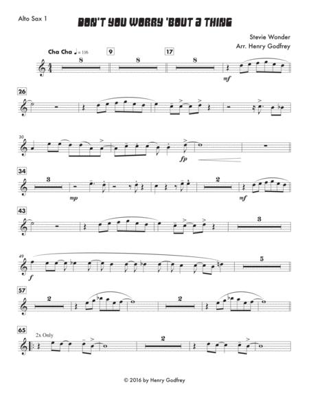 Dont You Worry Bout A Thing For Jazz Ensemble Parts Sheet Music