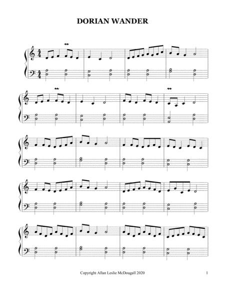 Free Sheet Music Dorian Wander