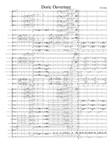 Doric Ouverture In F For Concert Band Sheet Music