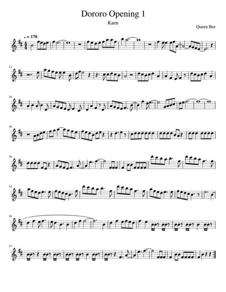 Dororo Opening 1 Sheet Music