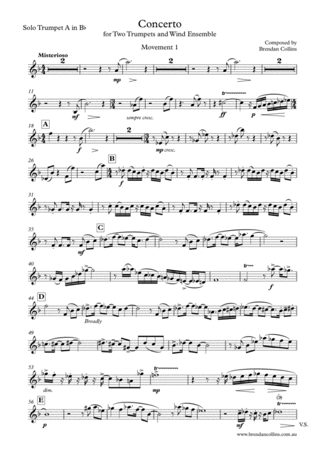 Free Sheet Music Double Trumpet Concerto