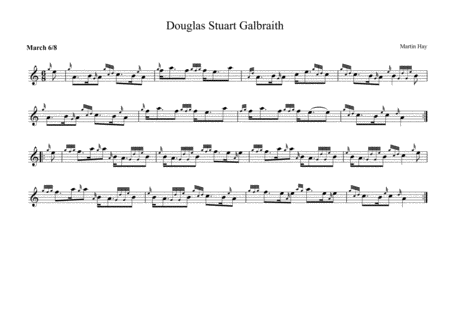 Douglas Stuart Galbraith Sheet Music