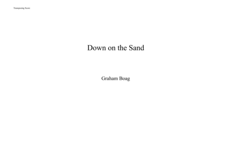 Down On The Sand Sheet Music