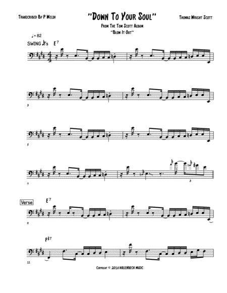 Free Sheet Music Down To Your Soul Bass Guitar