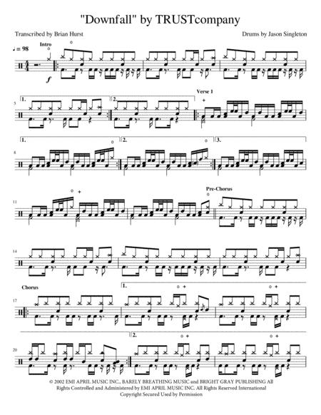 Downfall Sheet Music