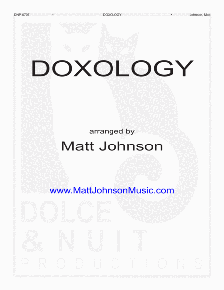 Free Sheet Music Doxology In 5 4 For Contemporary Worship Services
