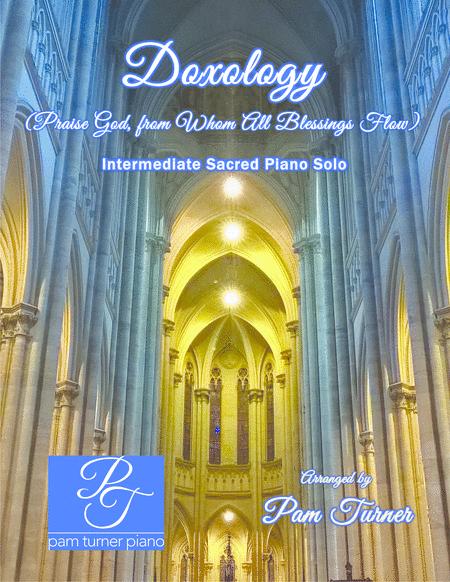 Doxology Praise God From Whom All Blessings Flow Intermediate Piano Solo Sheet Music