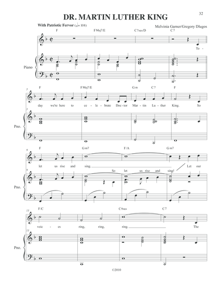 Dr Martin Luther King Sheet Music