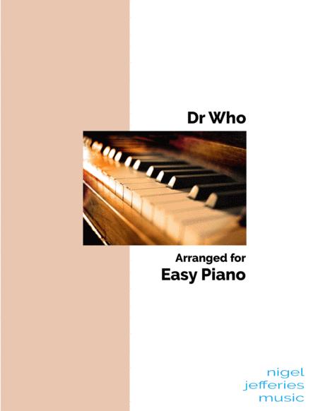 Dr Who Arranged For Easy Piano Sheet Music