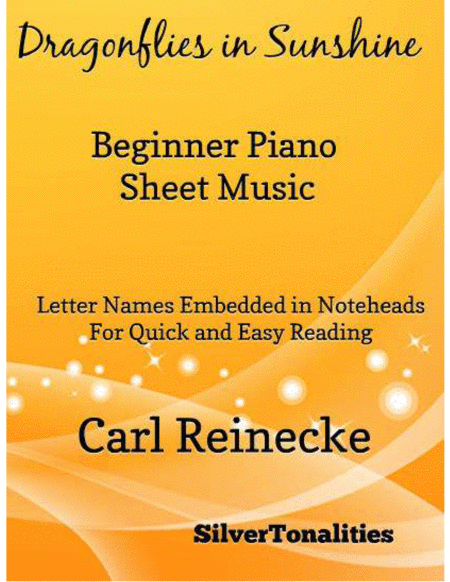 Free Sheet Music Dragonflies In Sunshine Beginner Piano Sheet Music