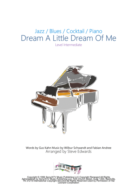 Free Sheet Music Dream A Little Dream Of Me Intermediate Piano Solo