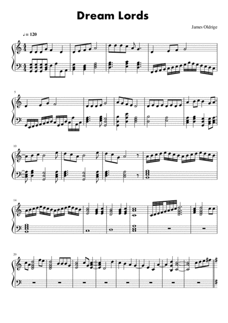 Dream Lords Sheet Music