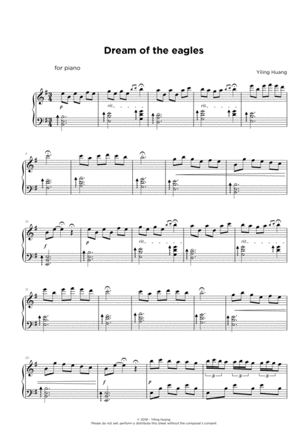 Dream Of Eagles Sheet Music