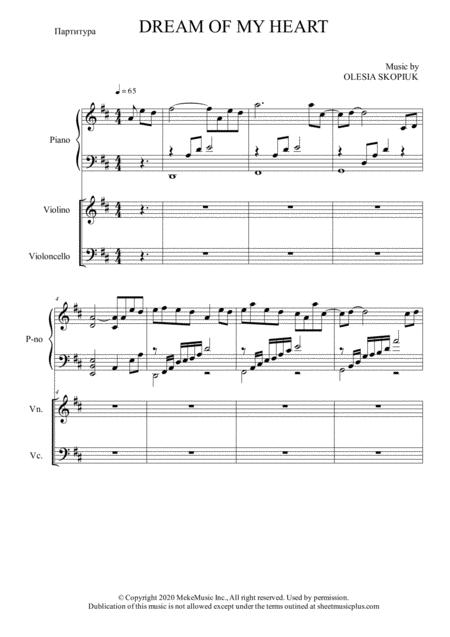 Dream Of My Heart Sheet Music