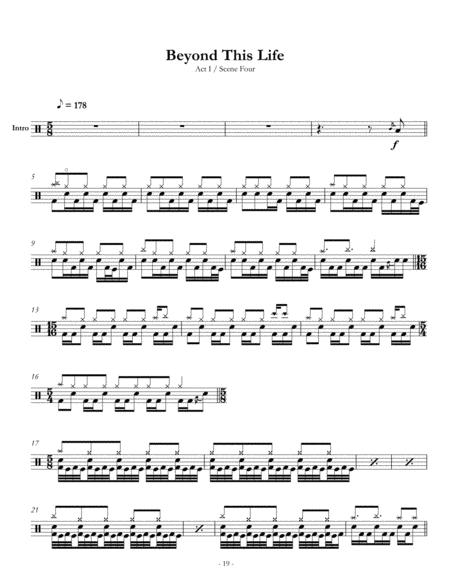 Free Sheet Music Dream Theater Beyond This Life