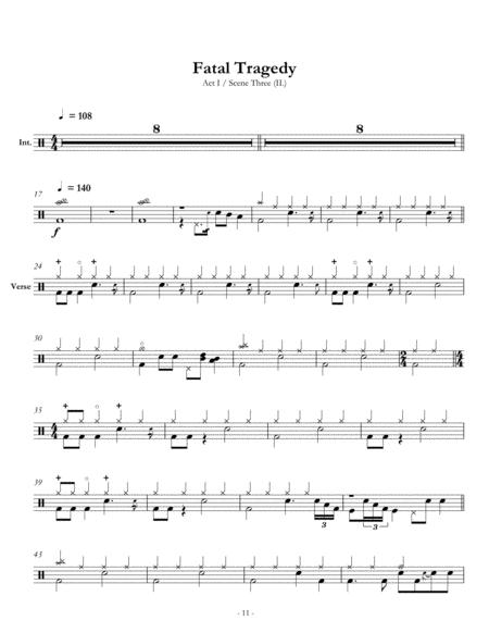 Dream Theater Fatal Tragedy Sheet Music